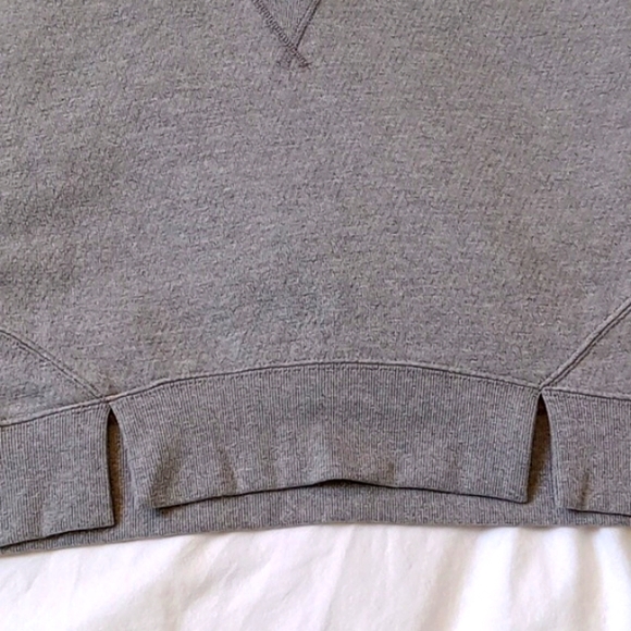 Mono B Slit Show Pullover Crop Hoodie Gray Size S - Picture 8 of 9